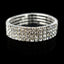 Luxurious Geometric Rhinestone Inlay Women's Bracelet - Korean Style Bling Bungee Rope Design