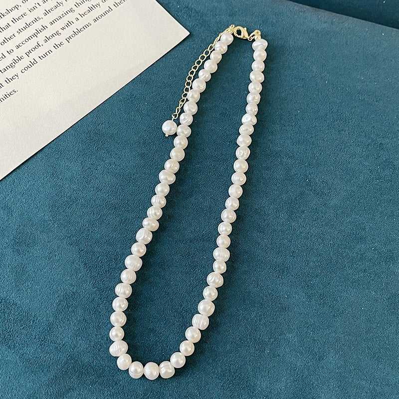 Luxurious Baroque Freshwater Pearl Geometric Necklace