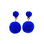 Magic House Mirabel Jewelry Set: Sapphire Blue Glasses Frame & Hair Ball Clip-On Earrings