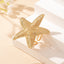 Marine Style Starfish Open Ring for Women - Summer Vacation Jewelry Accessory