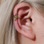 Retro Music Note Ear Cuff Clip-On Earrings for Men and Women