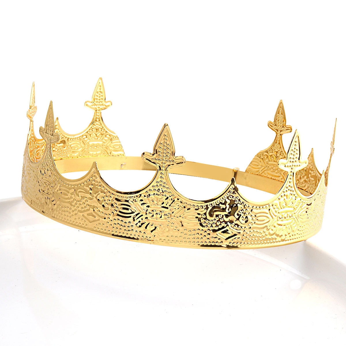 Men's Retro Palace Crown Tiara for Pageants and Performances