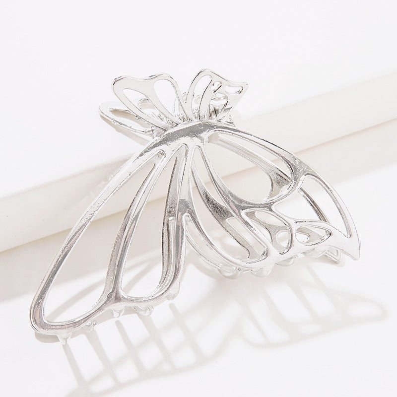 Metal Butterfly Hair Clip - French Design Hair Accessory for Women