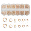 Metal Open Ring Set - 1200PCs Boxed Flat Single Iron Rings