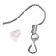 Metal Solid Color Earring Hooks and Clear Backings for DIY Jewelry Making