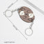 Modern Animal Metal Couple Keychain Set