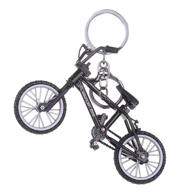 Modern Bicycle Alloy Keychain Pendant for Bags and Gifts