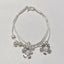 Modern Style S925 Sterling Silver Three-Layer Petal Flower Water Drop Tube Stacking Bracelet