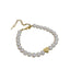 Modern Heart Shape Freshwater Pearl Love Bracelet for Women