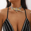 Modern Color Block Rhinestone Inlay Bird Layered Women's Choker Necklace
