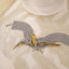 Modern Color Block Rhinestone Inlay Bird Layered Women's Choker Necklace