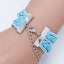 Mother Time Gemstone Multi-layer Braided Leather Bracelet