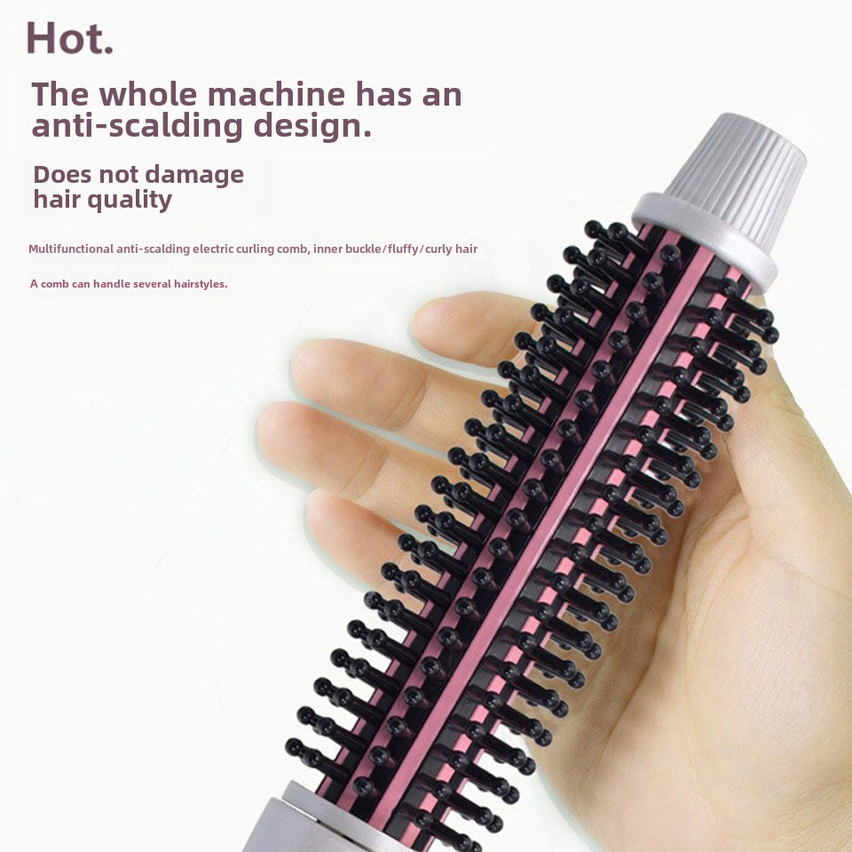 Multi-functional Anti-scald Hair Styling Comb and Curling Iron for Wet and Dry Use