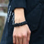 Retro Leather Woven Bracelet - Punk Style Cowhide Jewelry