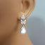 Elegant Bridal Pear-Shaped Zircon Drop Earrings for Women