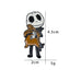 European American Dripping Skull Brooch Zinc Alloy Clothing Bag Accessories