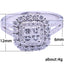 New Classic Women's Micro-Pave Zircon Copper Wedding Ring Jewelry