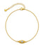 18k Gold-Plated Zircon Devil's Eye Adjustable Anklet