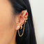 Creative Pearl Tassel Non-Pierced Ear Cuff Set - 8 Piece Vintage Style Ear Clips