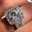 Creative Round Zircon Diamond T-Square Copper Engagement Ring R6417