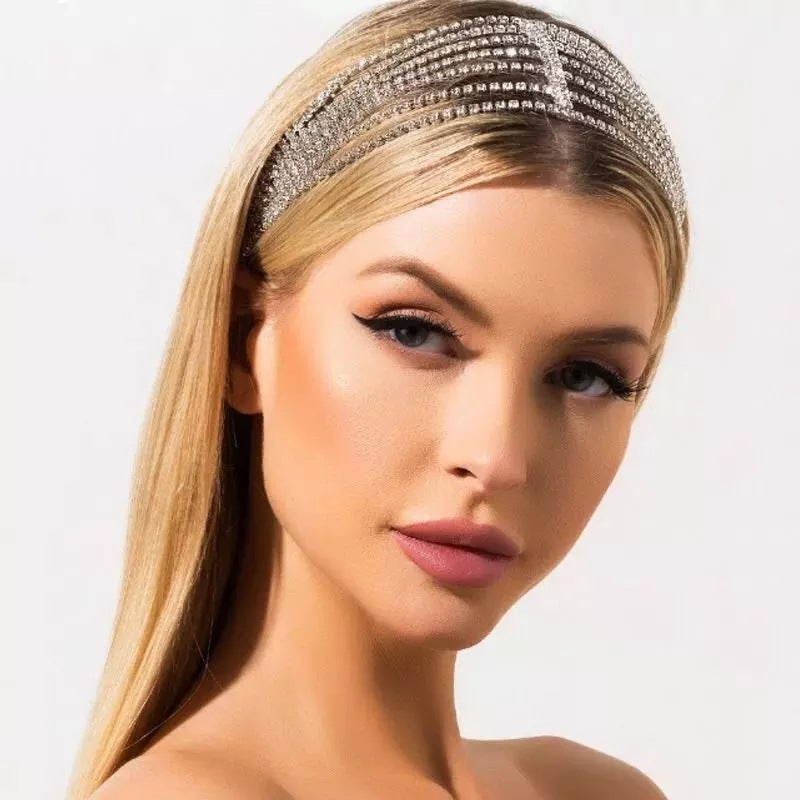 Elastic Rhinestone Multi-layer Hairband - Fashion Women's Hair Accessories