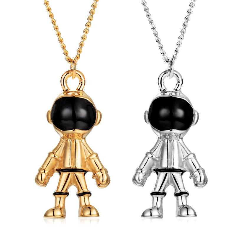 New Fashion Hip Hop Astronaut Pendant Necklace for Men and Women