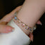 Korean Crystal Ball Adjustable Bracelet for Women - Elegant Summer Jewelry