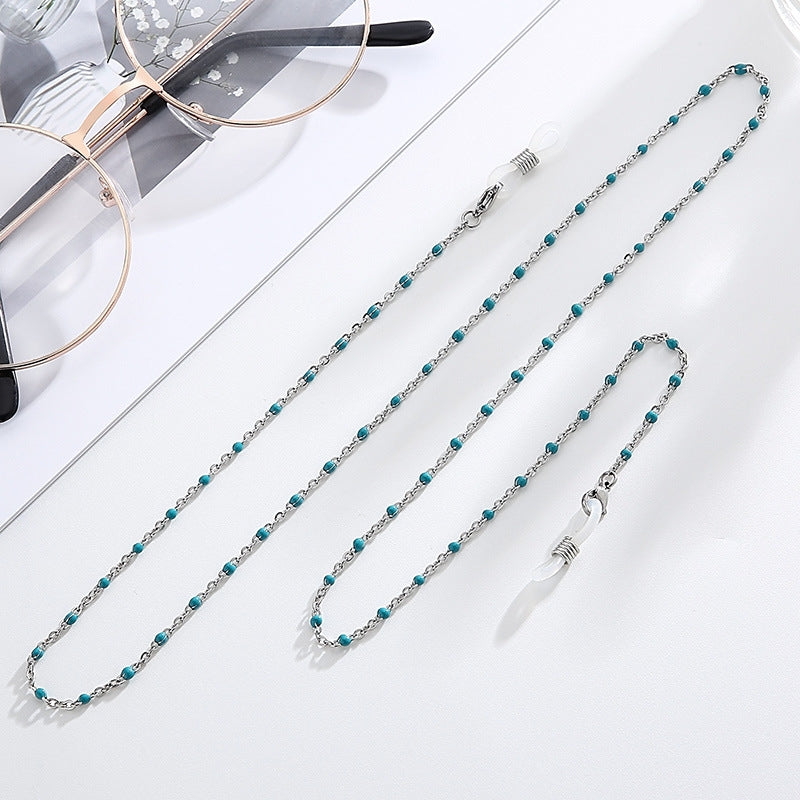 Retro Multicolor Beaded O-Chain Eyewear and Mask Chain Accessories