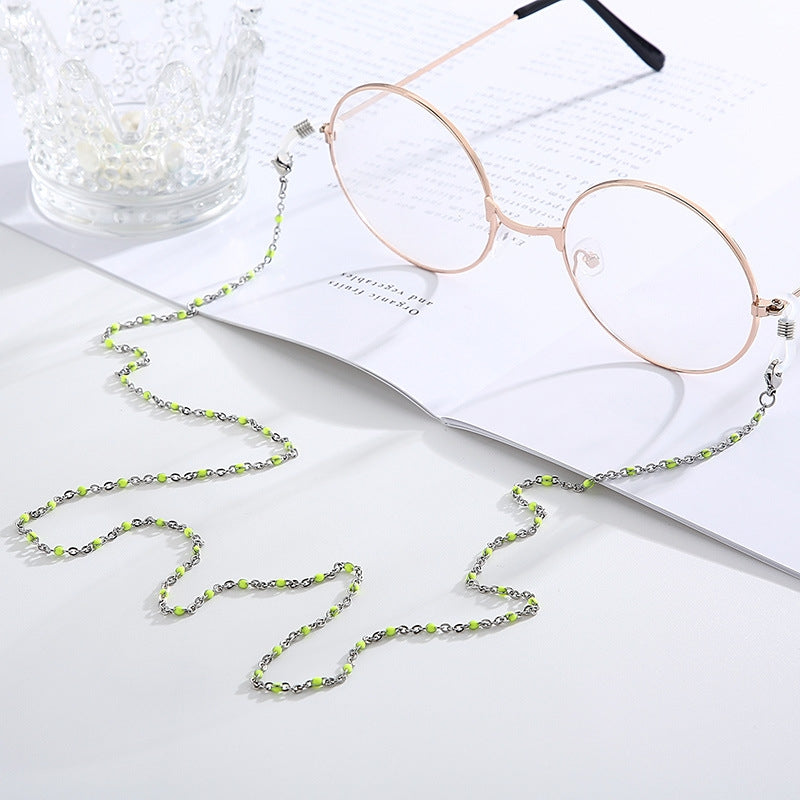 Retro Multicolor Beaded O-Chain Eyewear and Mask Chain Accessories