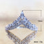 New Fashion V-Shaped Zircon Princess Engagement Copper Ring