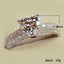 Heart-Shaped Zircon Copper Ring for Women - Fashion Engagement Party Bridal Jewelry