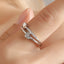 Creative Heart-to-Heart Adjustable Heart-Shaped Ring