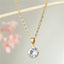 New Minimalist Round Rhinestone Pendant Necklace