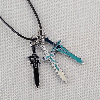 New Simple Fashion Three Sword Pendant Necklace