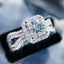 Elegant Copper Zirconia Engagement Ring for Women