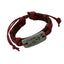 Braided Alloy Cupid Arrow Heart Cowhide Leather Adjustable Couple Bracelet