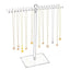 Nordic Style Acrylic Jewelry Display Rack with Dual-Sided Hooks