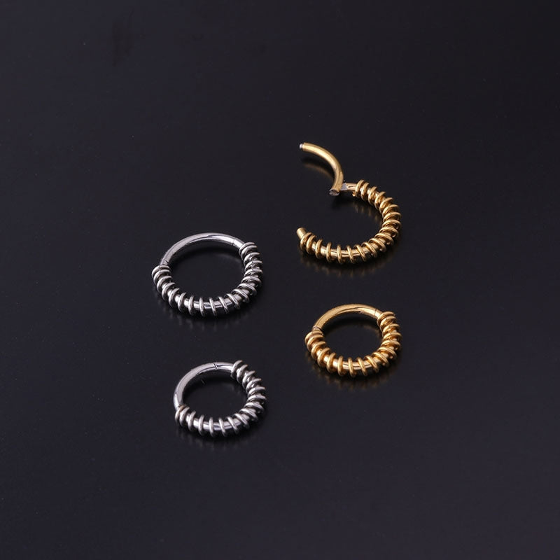 Nose Rings & Studs Fashion Circle 316 Stainless Steel  Plating No Inlaid