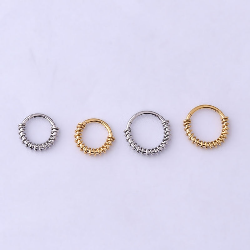 Nose Rings & Studs Fashion Circle 316 Stainless Steel  Plating No Inlaid