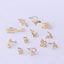 Geometric Zircon Nose Rings & Studs 316L Stainless Steel Copper Plated 20g Piercing Jewelry