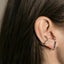 Geometric Alloy Plated Irregular Ear Cuff Clips for Women