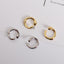 Geometric Alloy Plated Irregular Ear Cuff Clips for Women