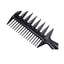 Geometric Solid Color Multi-Functional Plastic Hair Comb for Men's Styling