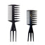 Geometric Solid Color Multi-Functional Plastic Hair Comb for Men's Styling