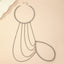 Iron Geometric Layered Tassel Body Chain Necklace
