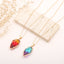 Gold Plated Natural Stone Crystal Water Droplet Pendant Necklace