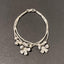 Modern Style S925 Sterling Silver Three-Layer Petal Flower Water Drop Tube Stacking Bracelet