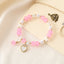 Lady Sweet Classic Pentagram Bell Crystal Alloy Moonstone Bracelets for Women