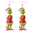 Cartoon Character Grinch Christmas Acrylic Drop Earrings