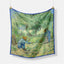 Van Gogh Sunflower Twill Silk Square Scarf